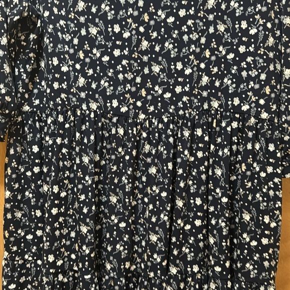 Navy blue floral Dress - Picture 6 of 7